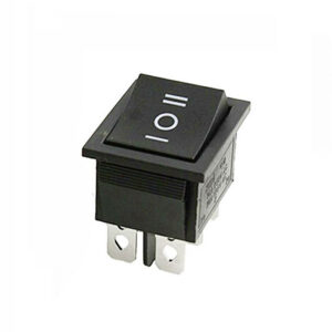 6A 250V 6 Pins DPDT ON-OFF-ON Rocker Switch copper