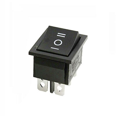 6A 250V 6 Pins DPDT ON-OFF-ON Rocker Switch copper