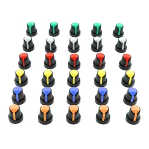Knob-202 Multiple Colour Potentiometer Knob With Buffer(Pack of 2)