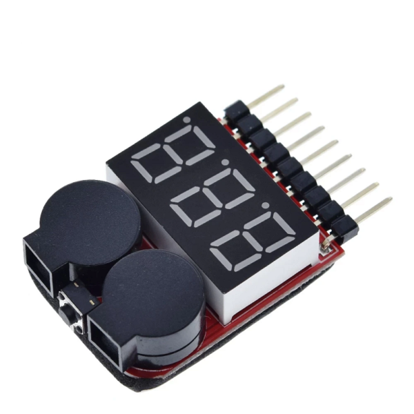 Lipo Voltage Checker 1S-8S with Buzzer Alarm