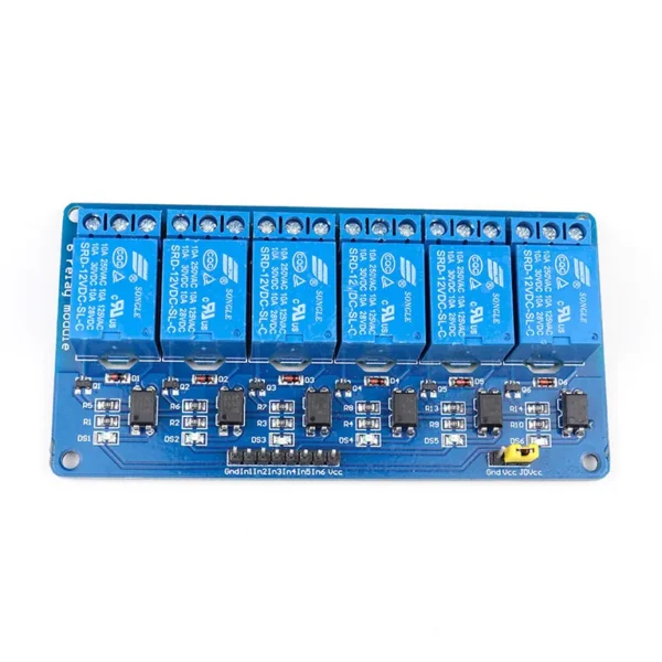 12V 6 Channel with Light Coupling Relay Module