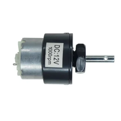 DC 12V 1000RPM Gear Motor Centre Shaft DC Geared Motor Heavy Duty Motor for Robotics