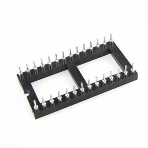 28 Pin Wide Machine tooled IC Socket (Round IC Base) – Roboman