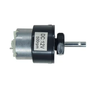 DC 12V 500RPM Gear Motor Centre Shaft DC Geared Motor Heavy Duty Motor for Robotics