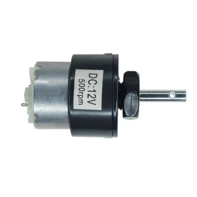 DC 12V 500RPM Gear Motor Centre Shaft DC Geared Motor Heavy Duty Motor for Robotics