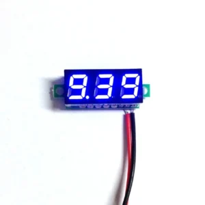 0.36inch 4.5-30V Two Wire DC Voltmeter - Blue