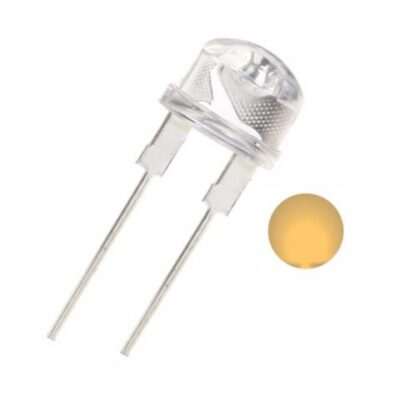 8mm  High Quality LED- Clear Lens-Warm White Brand Superlight