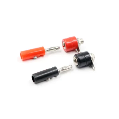 Banana Jack Plug Connector and Socket 4mm Male and Female (2 Pair)