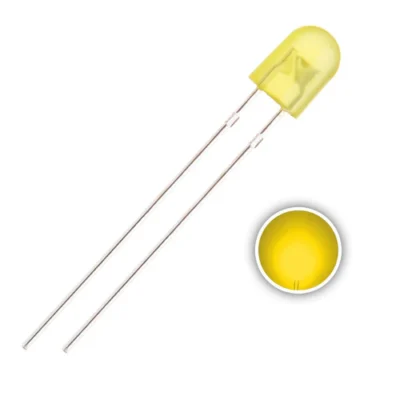 Good Quality Oval Diffused 5mm LED - Yellow