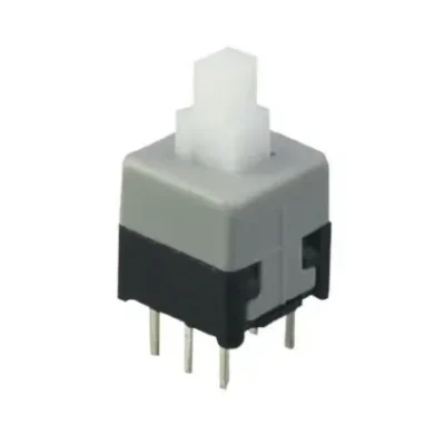 7mm 6 Pin DPDT Self-Lock Push Button Switch E-Switch TL2201EEYA