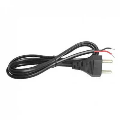 2 Pin AC Power Cord with Open End Cable 1.83 Meter Heavy Duty Power Cable for SMPS, LED Drivers & Electronic Devices