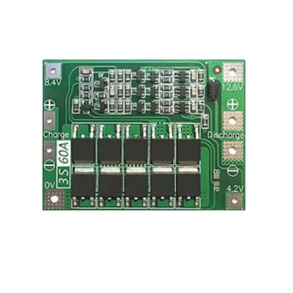 3S 60A Lithium Battery Charger BMS 18650 Protection Module Circuit