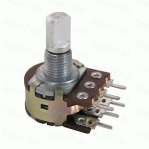 47K 16mm Linear Taper 6-Pin Dual Gang Rotary Potentiometer