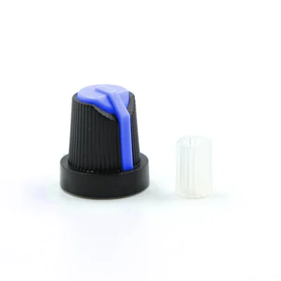 Knob-202 Multiple Colour Potentiometer Knob With Buffer(Pack of 2) - Blue