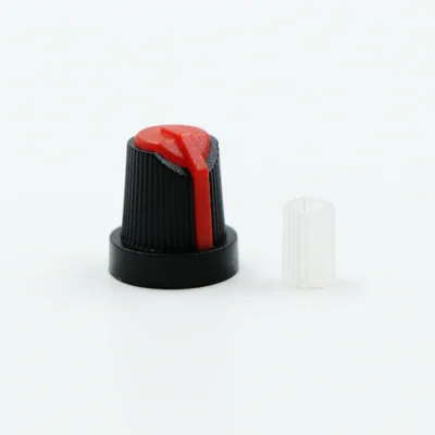 Knob-202 Multiple Colour Potentiometer Knob With Buffer(Pack of 2) - Red