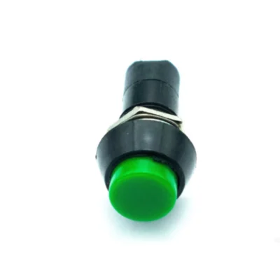 3A 250V Green Push Button Momentary Type No Lock Push Only