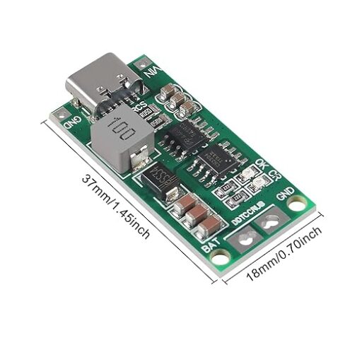 Type C BMS 2S 2A 18650 Lithium Battery Charger Board USB C Step-up ...