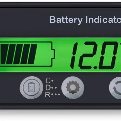 12-84V or 7-120V Battery Power Display Meter Lithium Battery Power Display GY-6GS Green Battery Indicator Pro