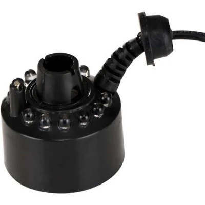 Black Plastic DC24V 20MM 12LED Air Humidifier Mist Maker Nebulizer