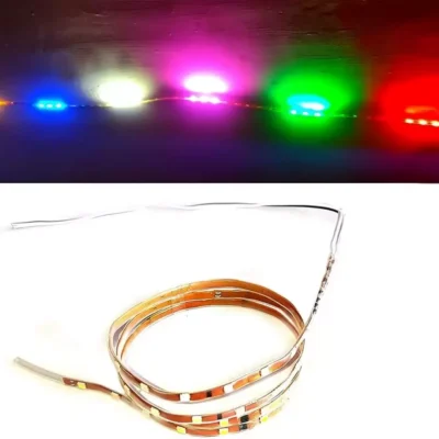 1 Meter DC 12 Volt 54 Led Multicolour Changing Auto Running LED Light Strip Interior Light Motorbike, Car LED (12 V, 1.5 W)
