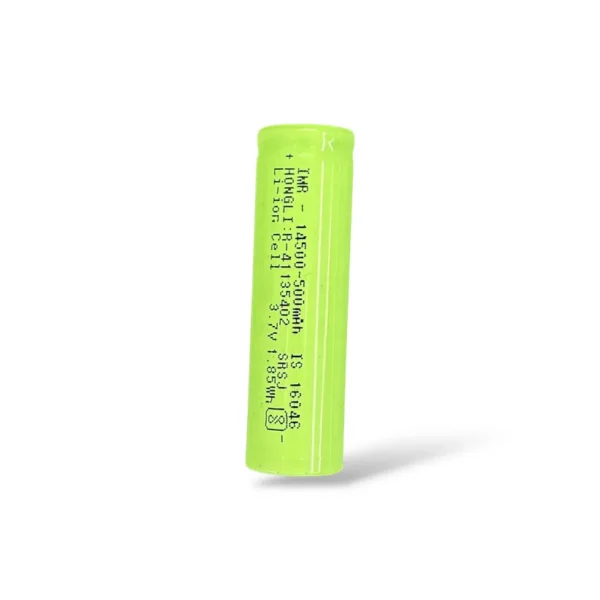 3.7V 500mAh 14500 Lithium-Ion Battery without Tip Top Cap