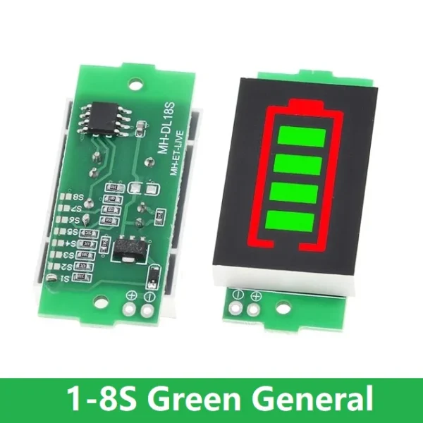 1S to 8S Battery Level Indicator Module Li-ion Battery