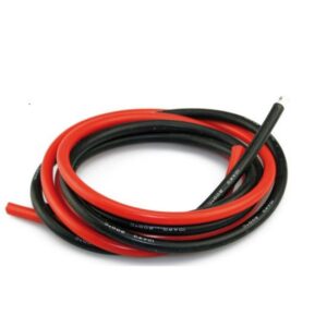 High Quality Ultra Flexible 10AWG Silicone Wire 1m (Black) + 1m (Red)