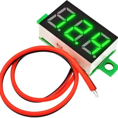 0.28 inch 3.5-30V Two Wire DC Voltmeter Green