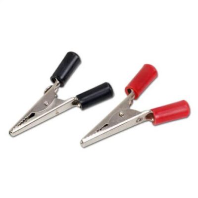Crocodile Alligator Clip 50 mm Black and Red