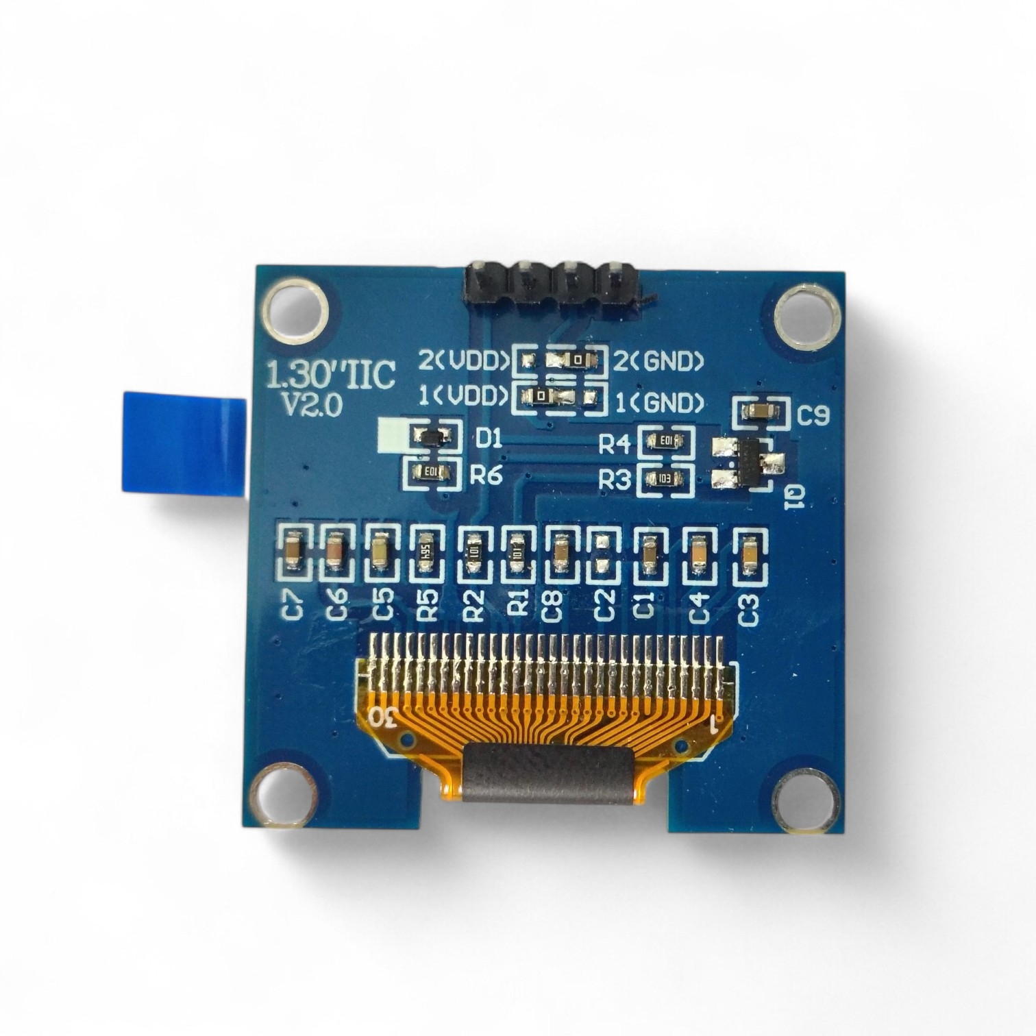 1.3 Inch I2C IIC 128×64 OLED Display Module – White - Image 2