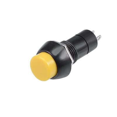 3A 250V Yellow Push Button Momentary Type No Lock Push Only