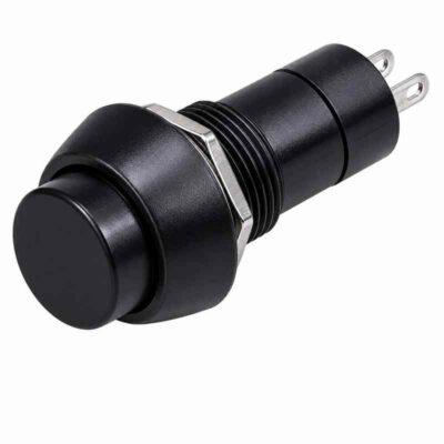 3A 250V Black Push Button ON/OFF Lock Switch Self Locking Push Switch