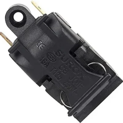 Electric Kettle Thermostat Switch T125 16A 250V Automatic Thermal Cut-Off Switch Black