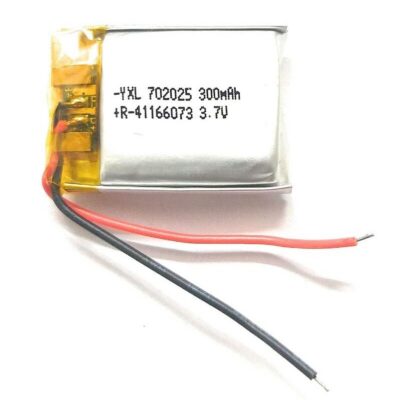 702025 3.7V 400mAh rechargeable Battery for Drone, Toys, Gaming, Robotics bluetoorh Headset, Bluetooth Speaker