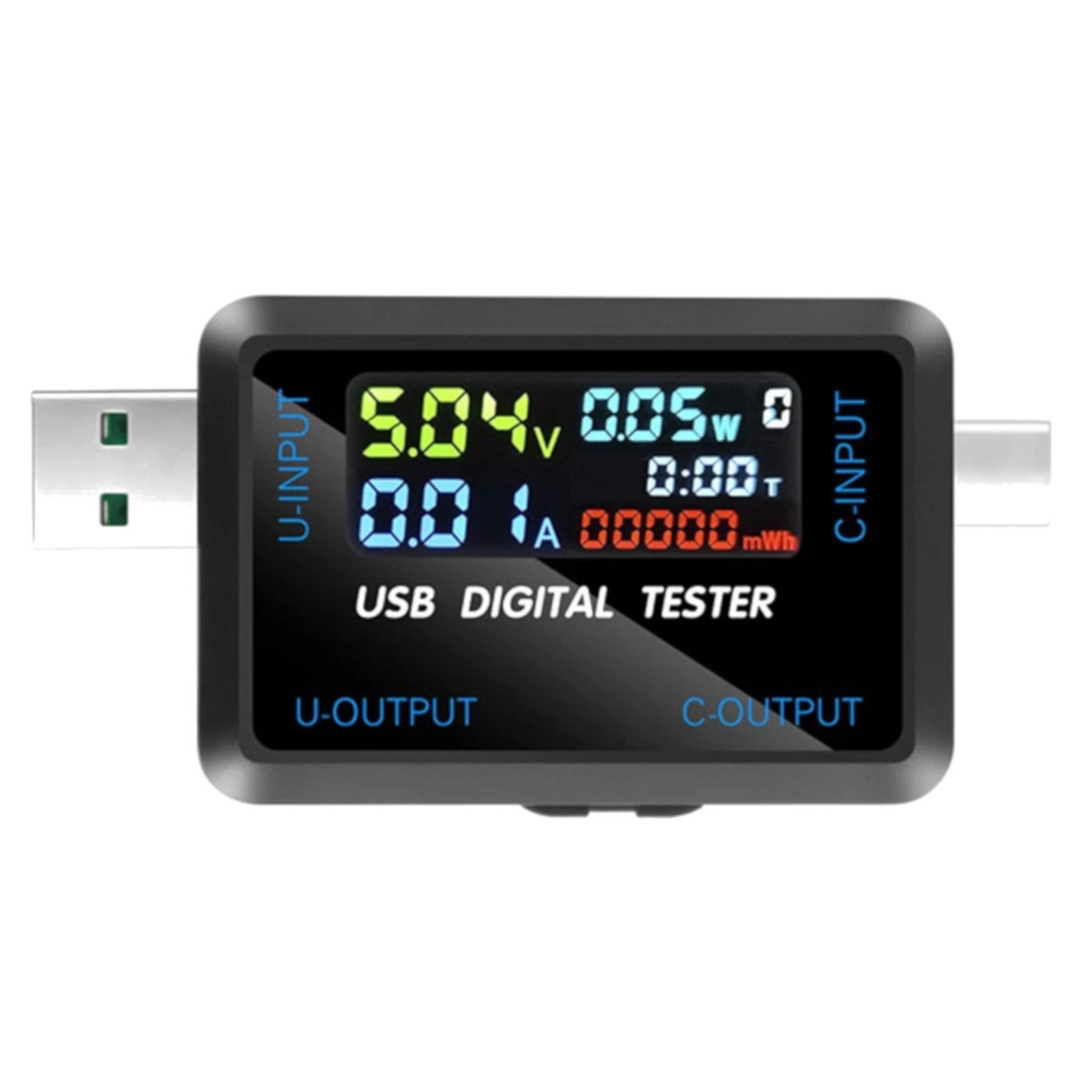 10-in-1 USB & Type-C Digital Tester - IPS Voltmeter, Ammeter, Impedance & Capacity Meter - Image 3