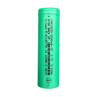 Winway 18650 Lithium-Ion Rechargeable Battery 3.7V 2600mAh 9.62Wh