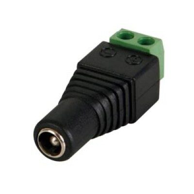5.5 × 2.1mm DC Power Jack Plug with 2-Pin Screw Terminal - Female