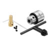 0.3–4mm Mini Drill Chuck with Key & 2.3mm Brass Shaft Adapter for 555 DC Motor