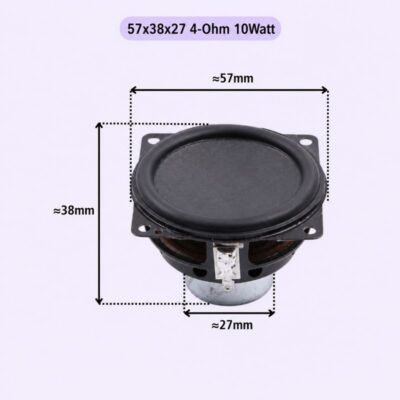 2.25 Inch 4 Ohm 10 Watt Full Range Speaker with Neodymium Magnet