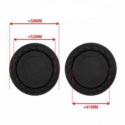 Passive Radiator Bass Diaphragm Rubber Speaker Vibration Plate for DIY Speakers - Circle 58mm design